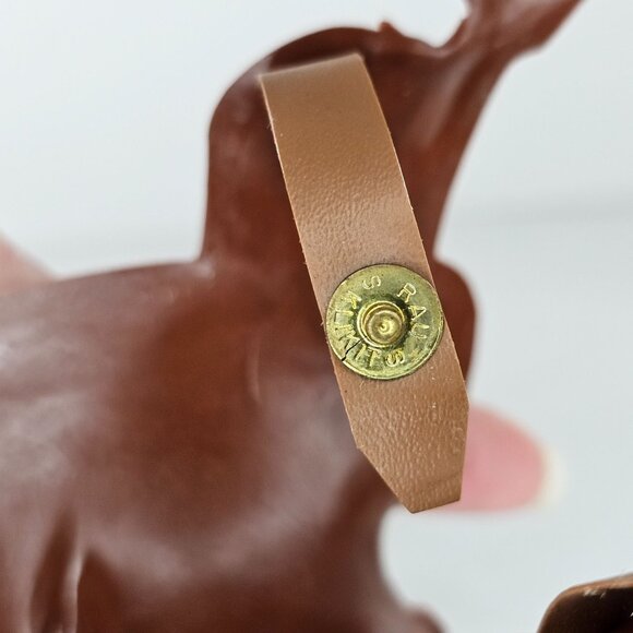 Breyer Western Horse Brown Plastic Saddle w/ Vinyl Cinch Snap Saddle ONLY - Picture 6 of 8